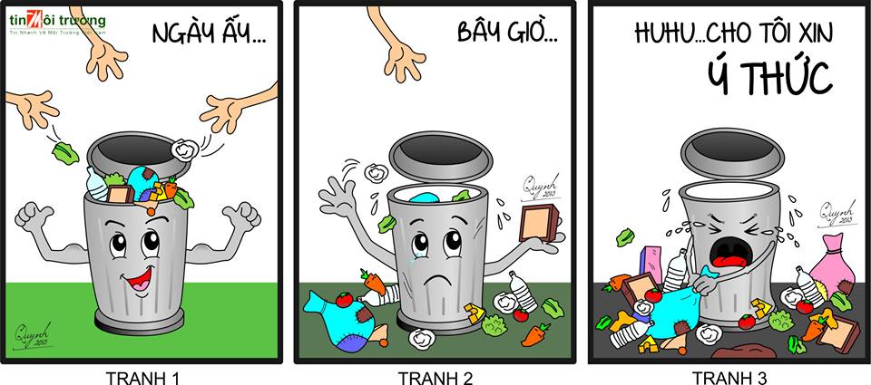Tranh[-]biếm[-]họa[-]với[-]chủ[-]đề[-]“Không[-]xả[-]rác[-]bừa[-]bãi”[-]của[-]tác[-]giả[-]Hoa[-]Quỳnh